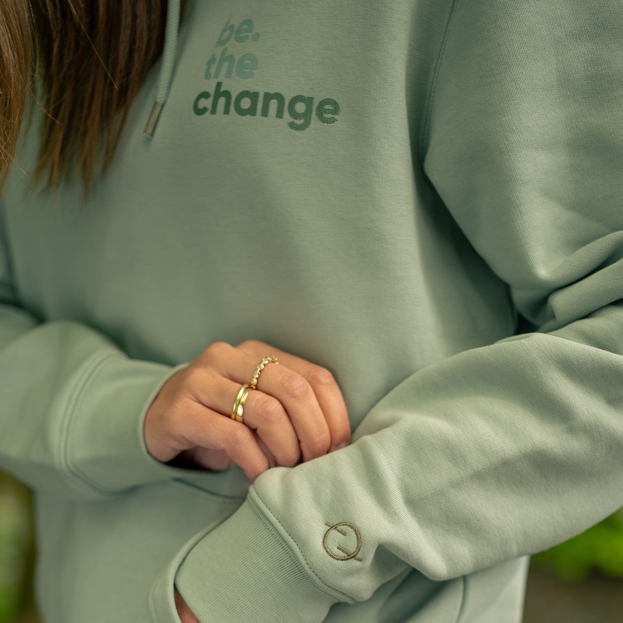 be.the change hoodie