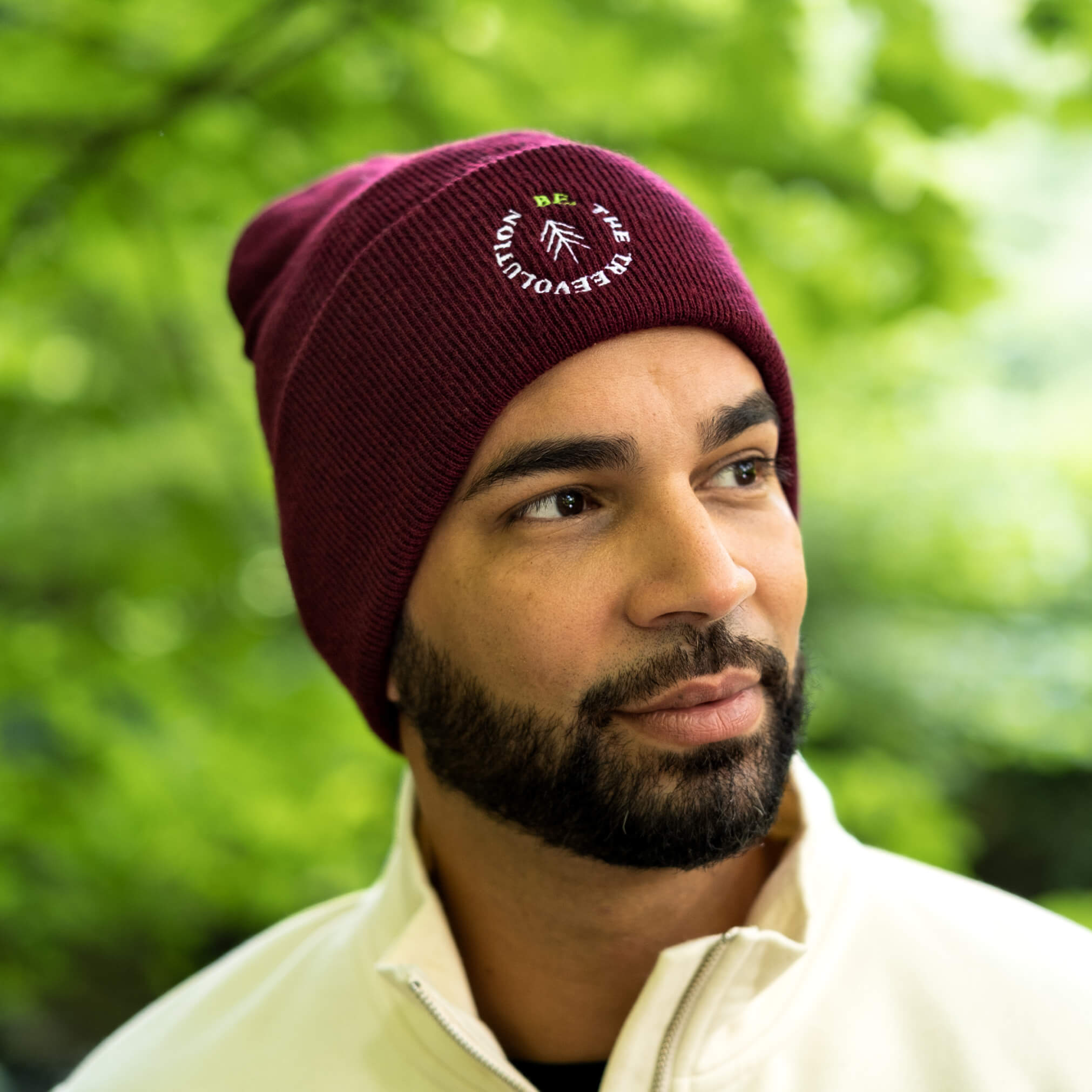 be.the treevolution Beanie - Burgundy