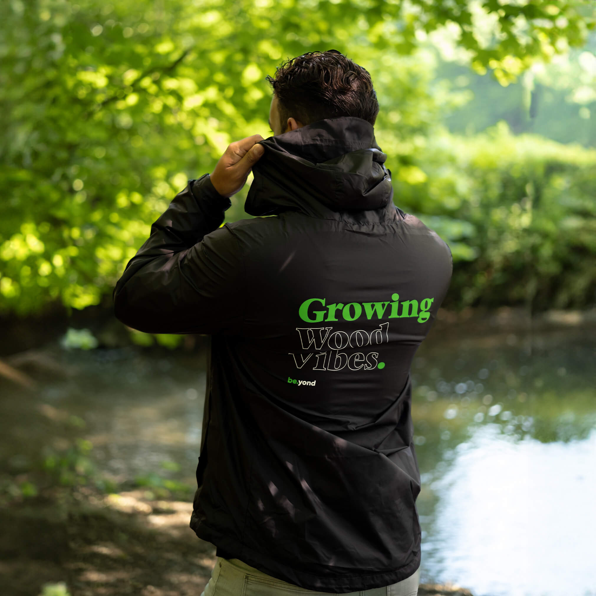 Growing Wood Vibes Rain Jacket